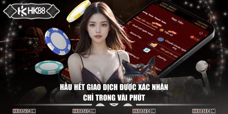 Hầu hết giao dịch được xác nhận chỉ trong vài phút